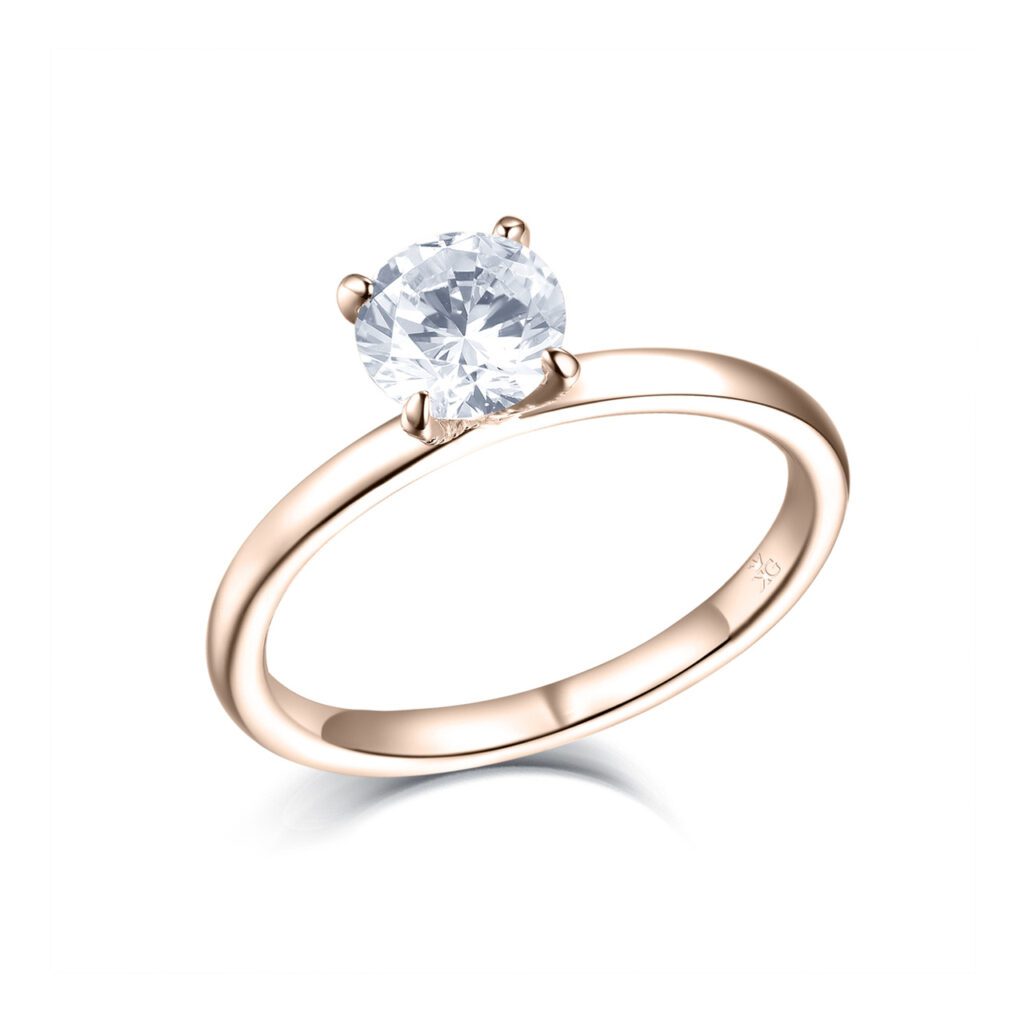 Carmen – Förlovningsring i 18k Roséguld med diamant