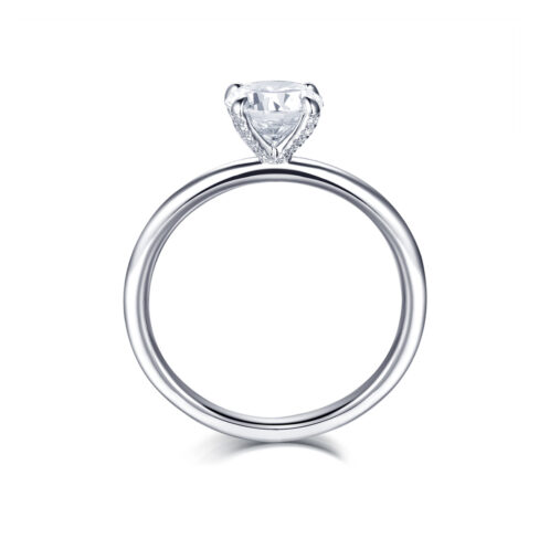 Carmen – Förlovningsring i 18k Vitguld med diamant - Bild 2