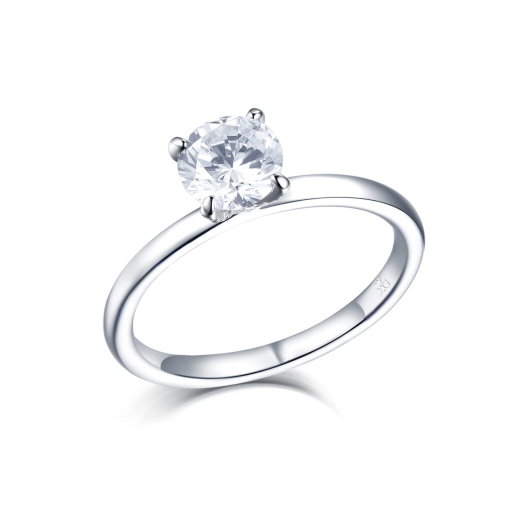 Carmen – Förlovningsring i 18k Vitguld med diamant