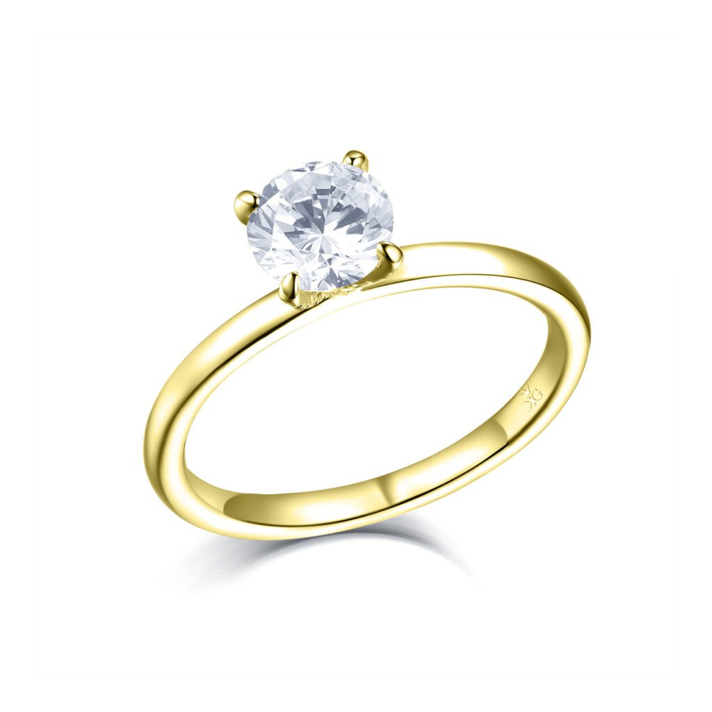 Carmen – Förlovningsring i 18k Gulguld med diamant