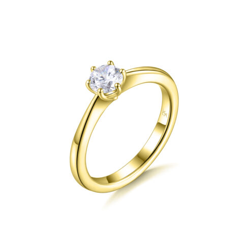 Lucy – Förlovningsring i 18k Gulguld med diamant