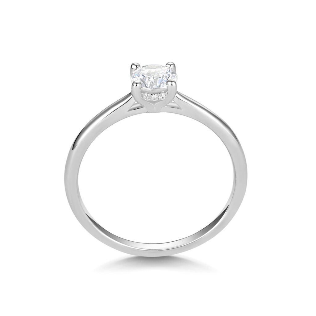 Paris – Förlovningsring i 950 Platina med diamant