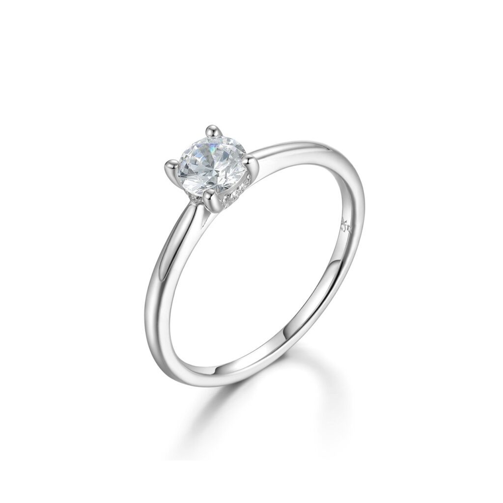 Paris – Förlovningsring i 950 Platina med diamant