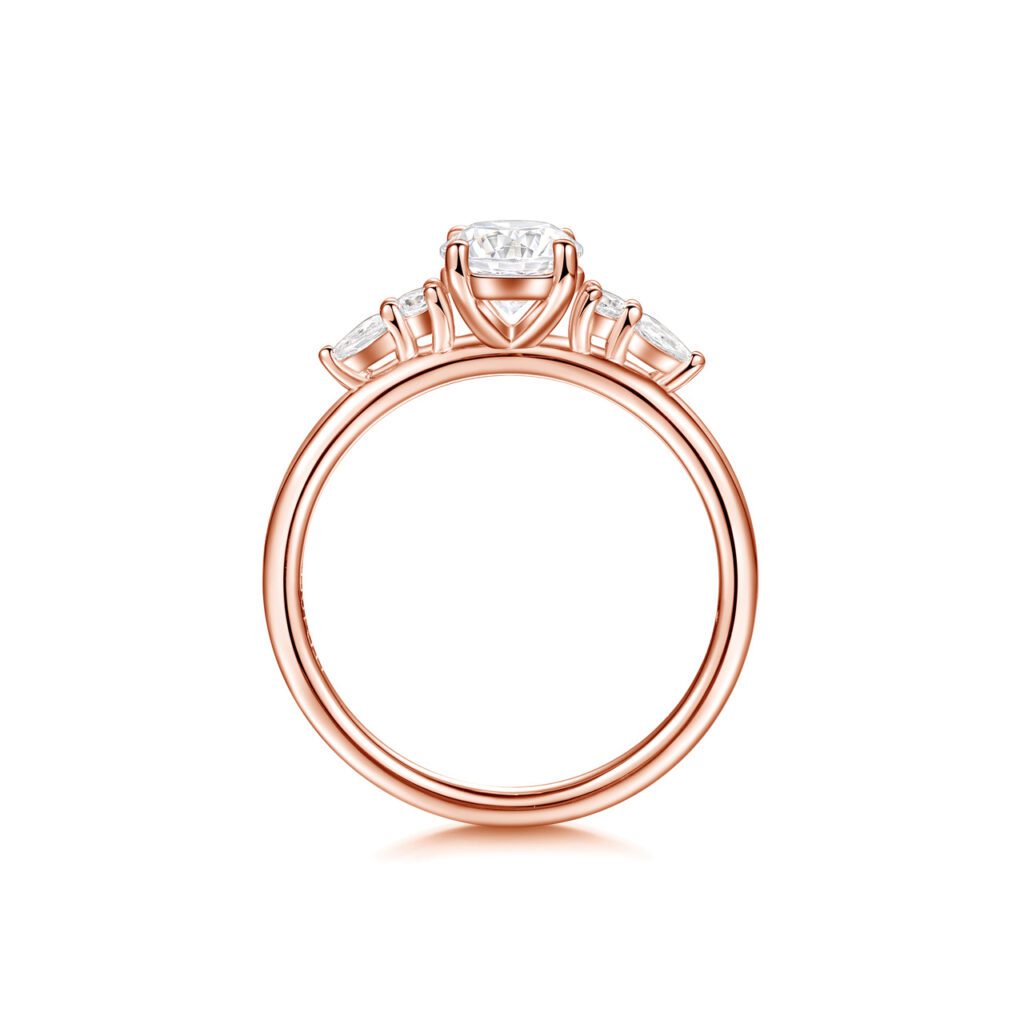 Ambra – Förlovningsring i 18k Roséguld med diamant