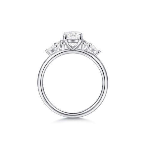 Ambra – Förlovningsring i 18k Vitguld med diamant - Bild 2