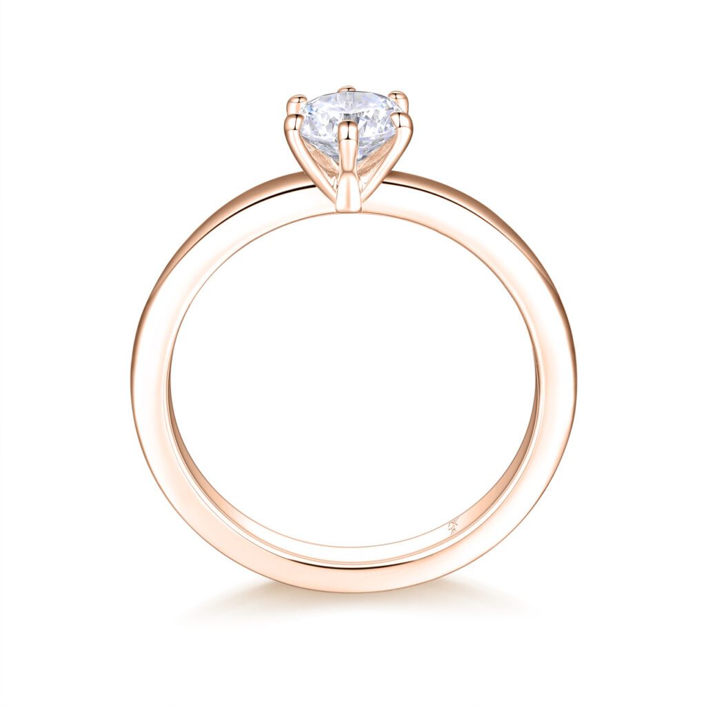 Angelica – Förlovningsring i 18k Roséguld med diamant