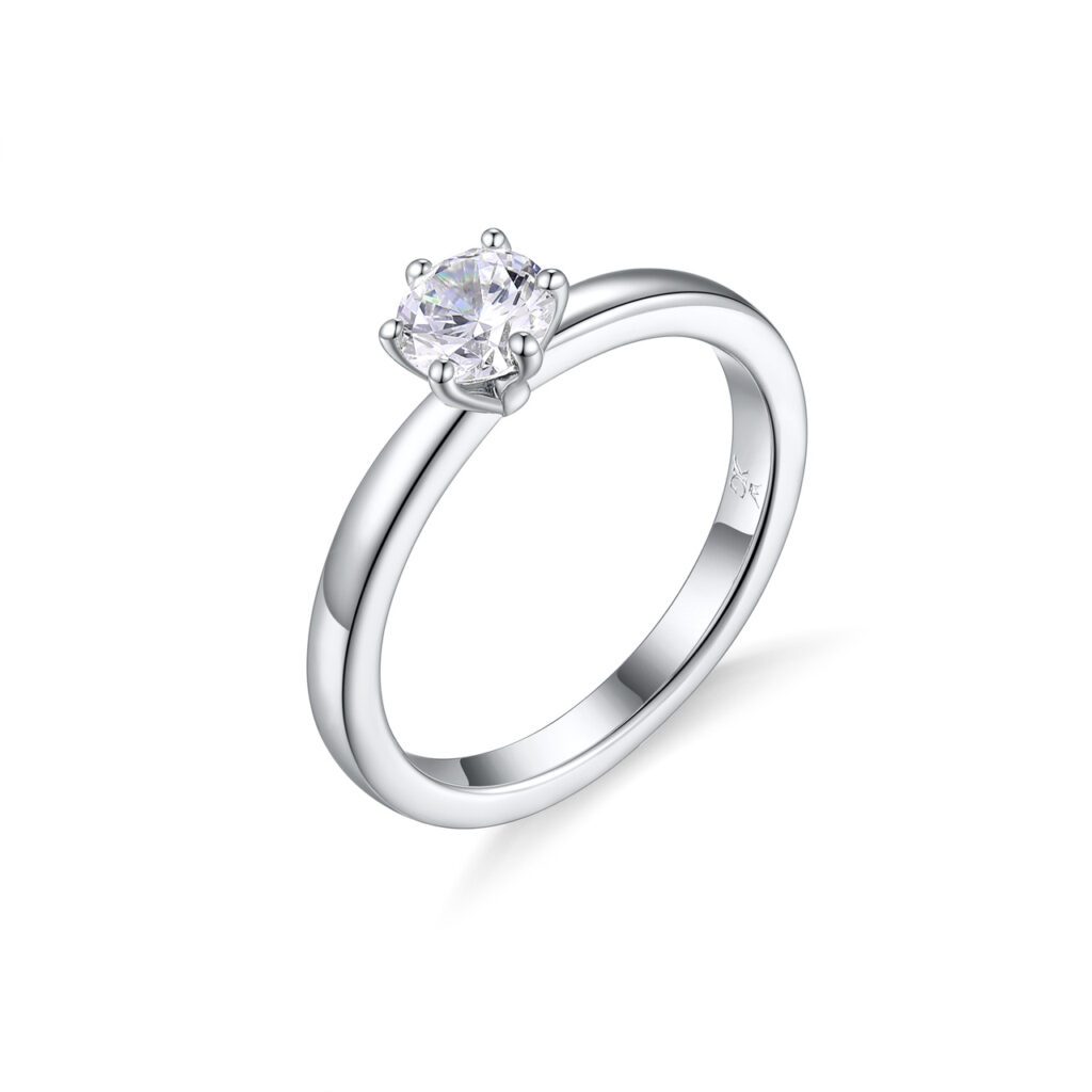 Angelica – Förlovningsring i 950 Platina med diamant