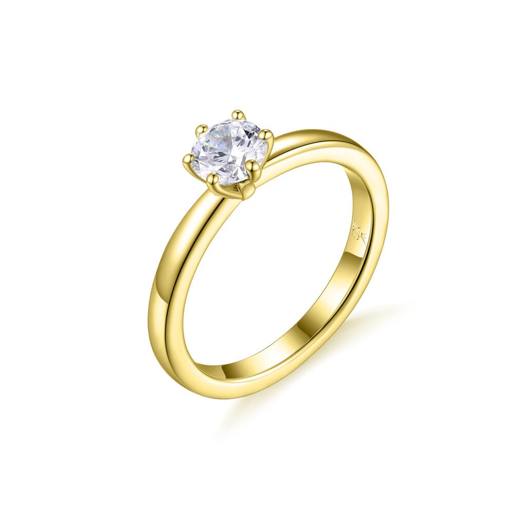 Angelica – Förlovningsring i 18k Gulguld med diamant