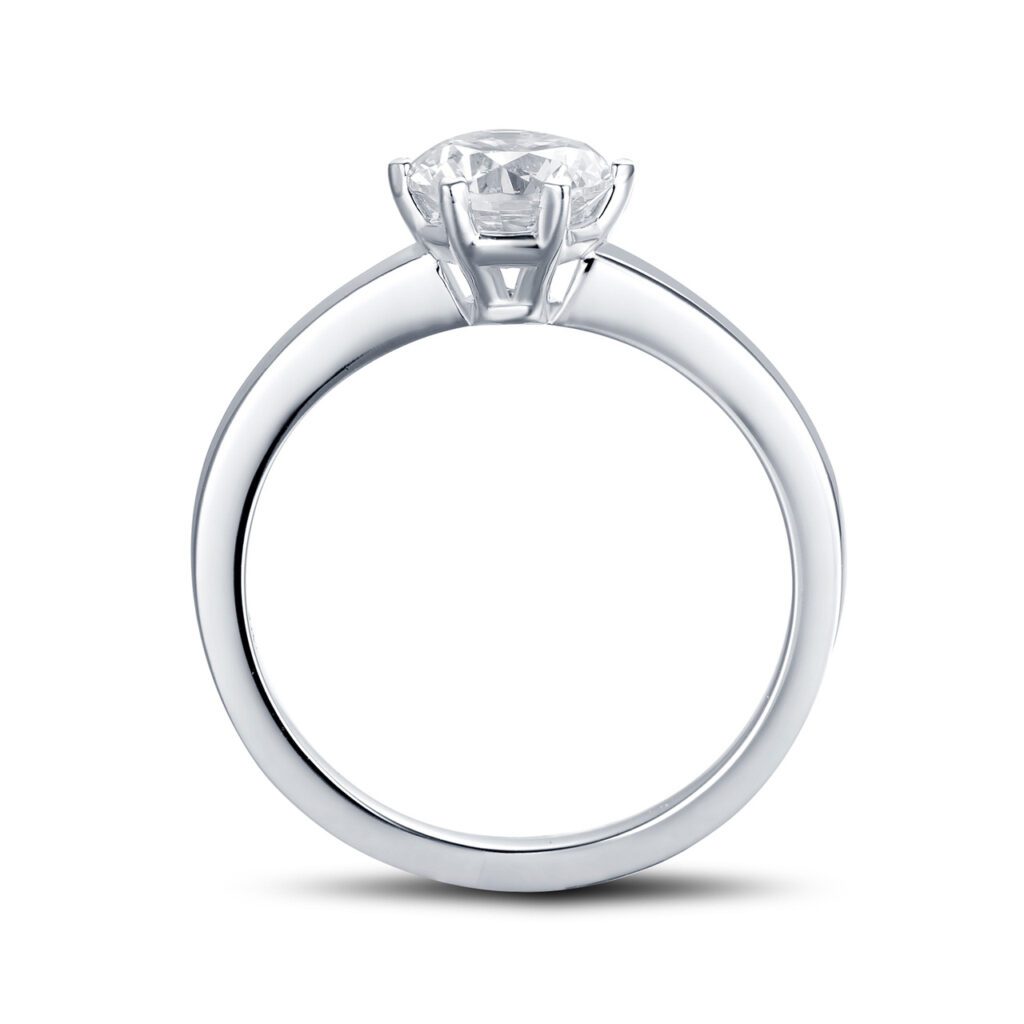 Beatrice – Förlovningsring i 950 Platina med diamant