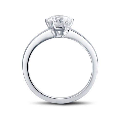 Beatrice – Förlovningsring i 18k Vitguld med diamant - Bild 2