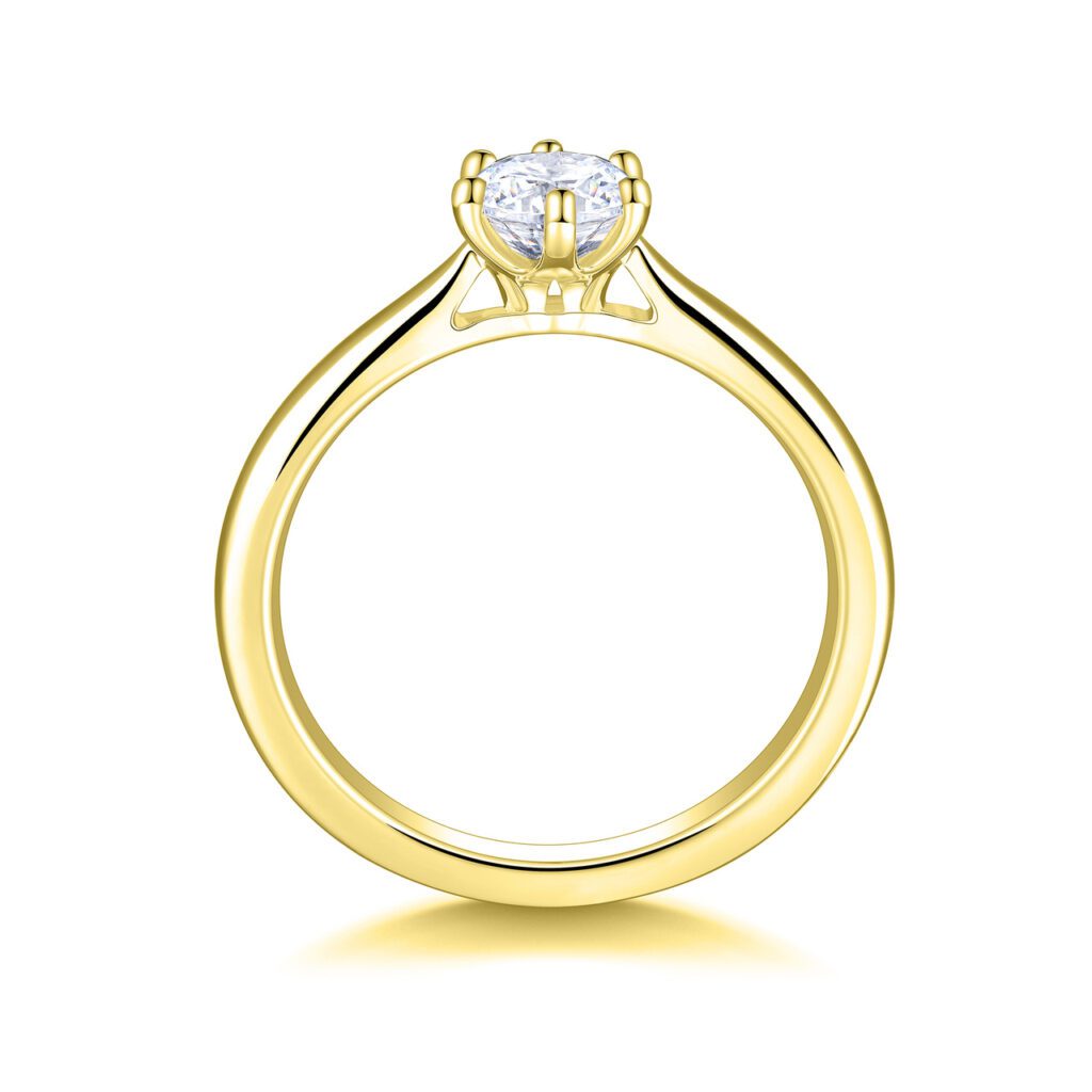 Bonnie – Förlovningsring i 18k Gulguld med diamant
