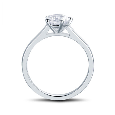 Carole – Förlovningsring i 18k Vitguld med diamant - Bild 2