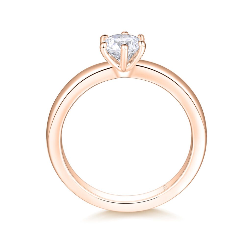 Celine – Förlovningsring i 18k Roséguld med diamant