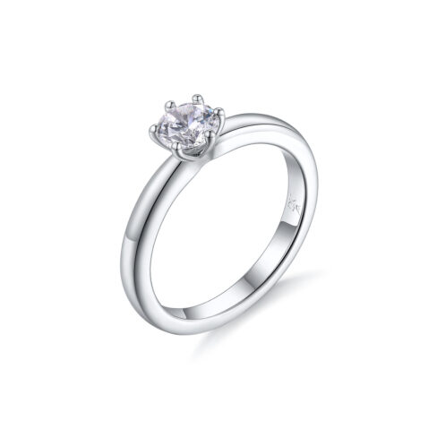 Celine – Förlovningsring i 18k Vitguld med diamant