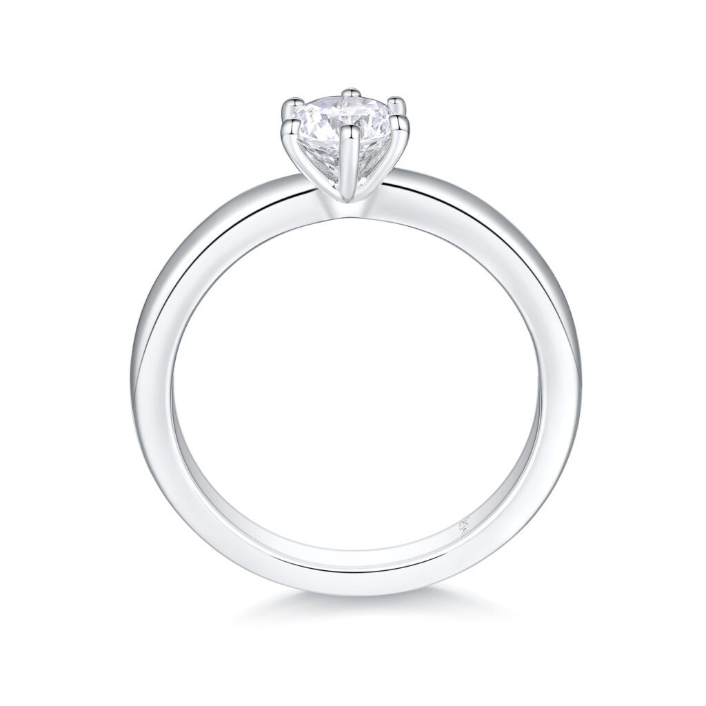 Celine – Förlovningsring i 950 Platina med diamant