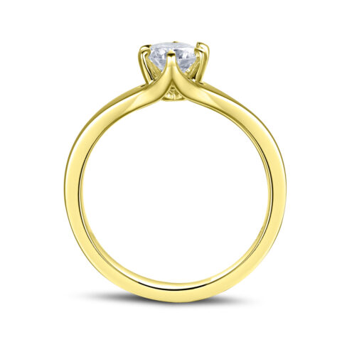 Ciara – Förlovningsring i 18k Gulguld med diamant - Bild 2