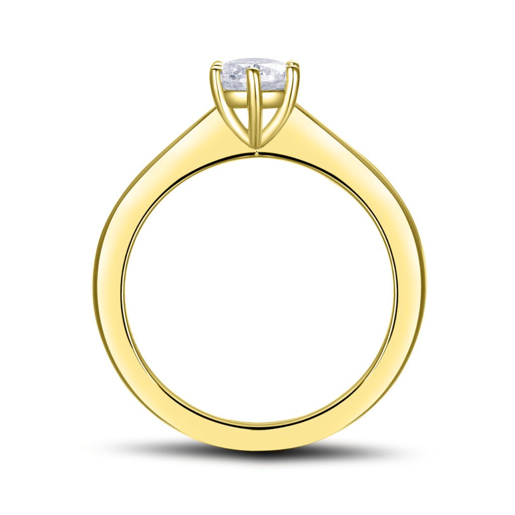 Clara – Förlovningsring i 18k Gulguld med diamant