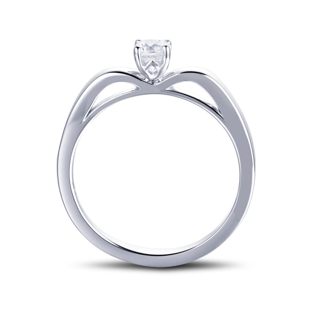 Cosetta – Förlovningsring i 18k Vitguld med diamant