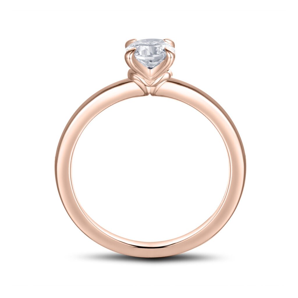 Eloise – Förlovningsring i 18k Roséguld med diamant