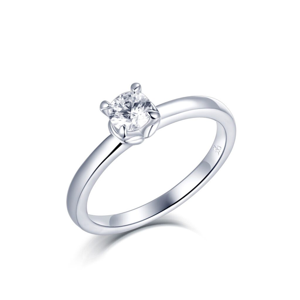 Eloise – Förlovningsring i 950 Platina med diamant