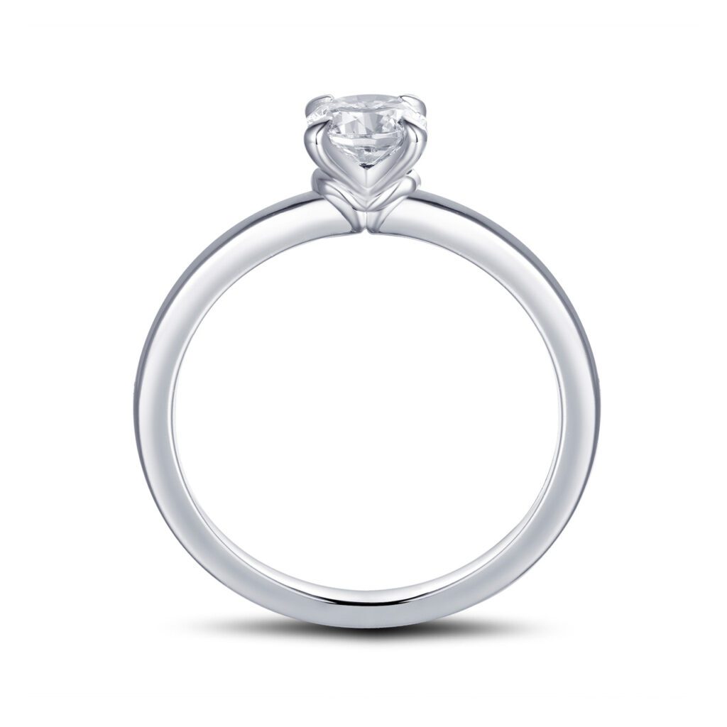 Eloise – Förlovningsring i 950 Platina med diamant