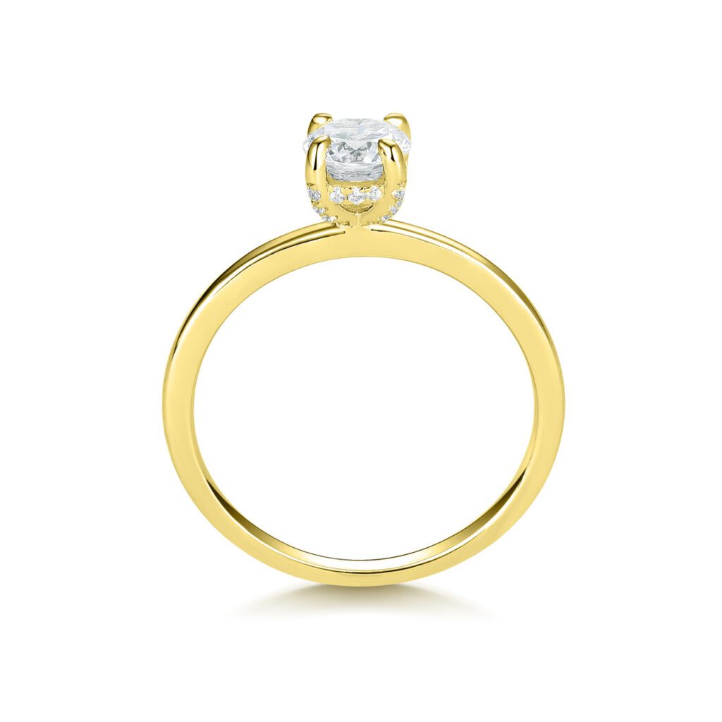 Raya – Förlovningsring i 18k Gulguld med diamant