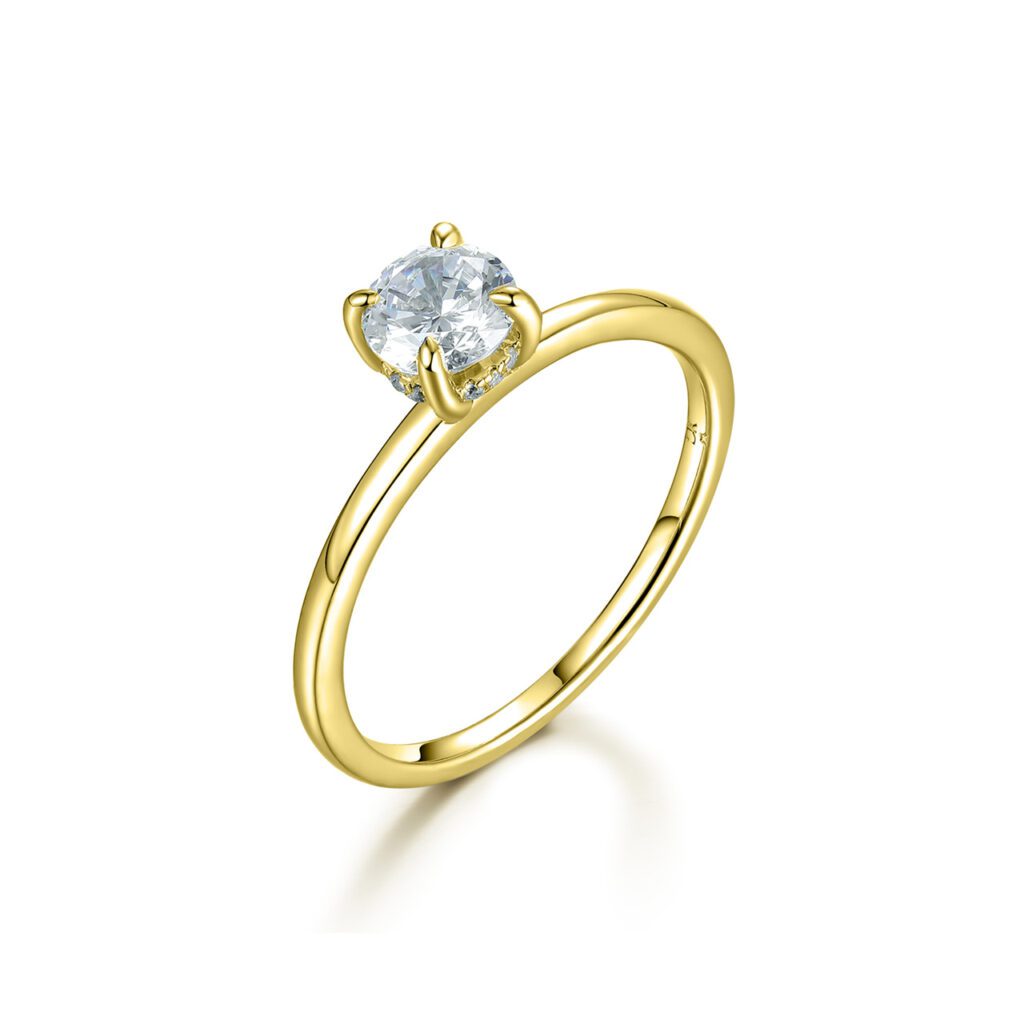 Raya – Förlovningsring i 18k Gulguld med diamant