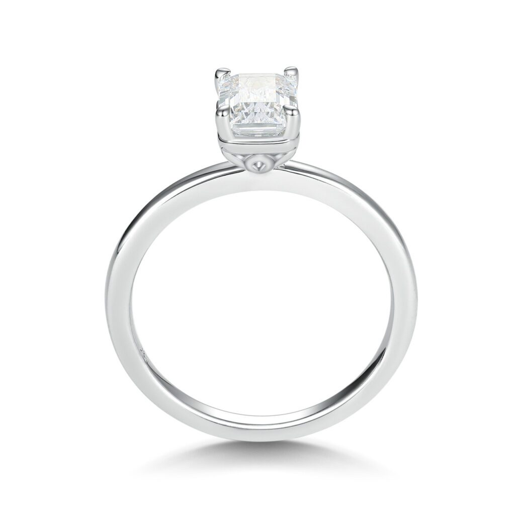 Evie – Förlovningsring med Elegant Blomkrona i 950 Platina