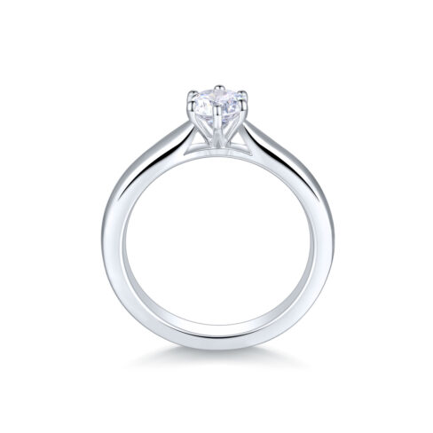 Felicia – Förlovningsring i 18k Vitguld med diamant - Bild 2