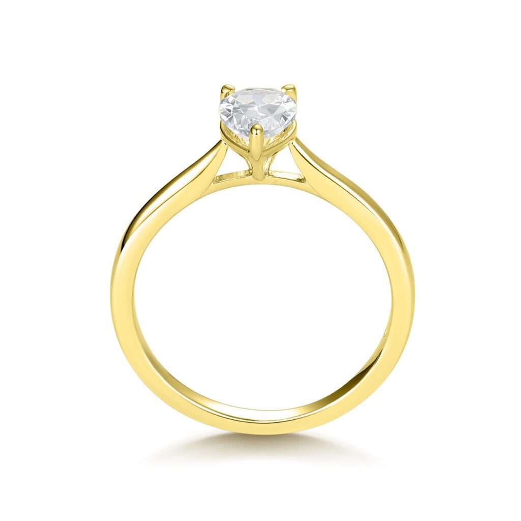 Gia – Förlovningsring i 18k Gulguld med diamant