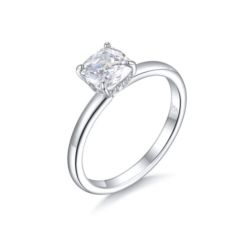 Giada – Förlovningsring i 18k Vitguld med diamant