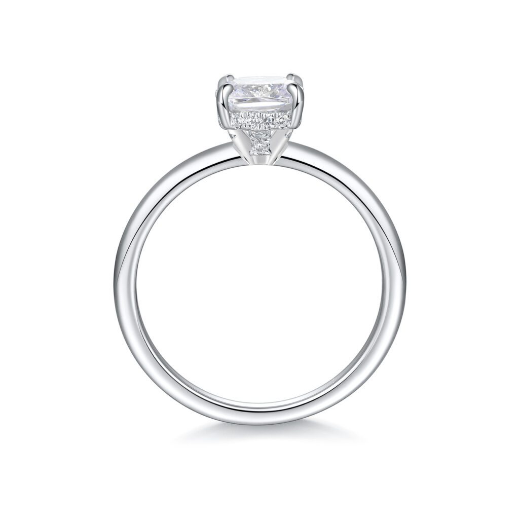 Giada – Förlovningsring i 18k Vitguld med diamant