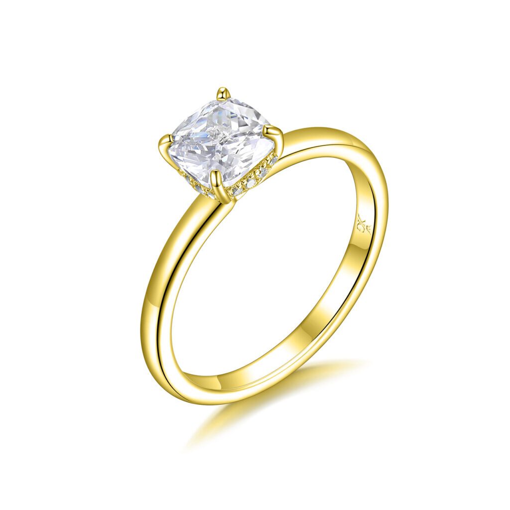 Giada – Förlovningsring i 18k Gulguld med diamant