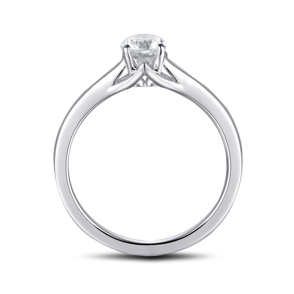 Heidi – Förlovningsring i 950 Platina med diamant