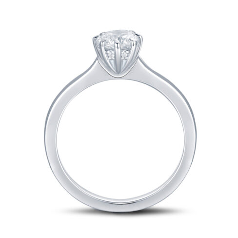 Hilma – Förlovningsring i 950 Platina med diamant - Bild 2