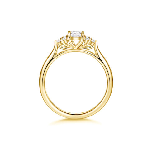 Jeanne – Förlovningsring i 18k Gulguld med diamant - Bild 2