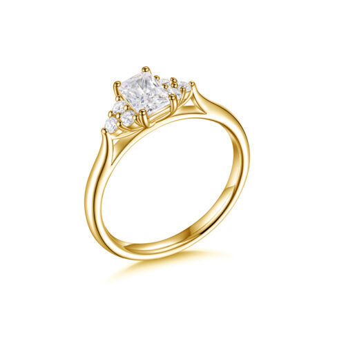 Jeanne – Förlovningsring i 18k Gulguld med diamant