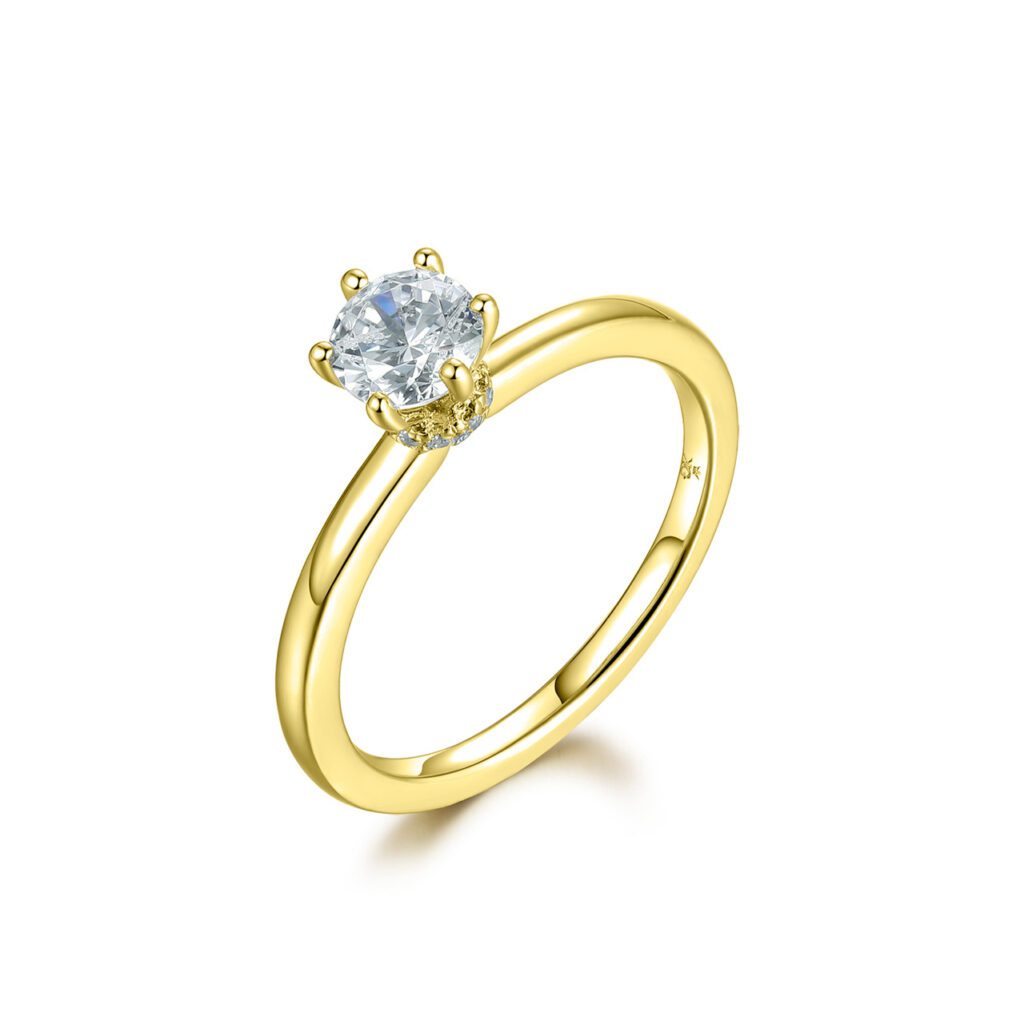 Joy – Förlovningsring i 18k Gulguld med diamant