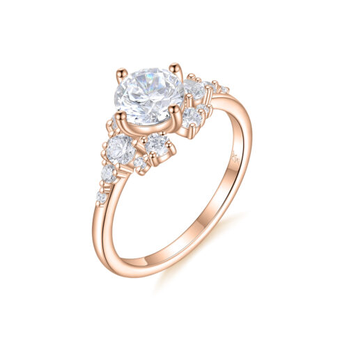 Juliette – Förlovningsring i 18k Roséguld med diamant