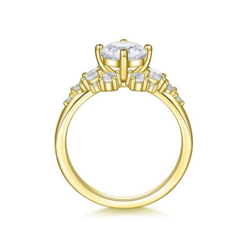 Juliette – Förlovningsring i 18k Gulguld med diamant - Bild 2