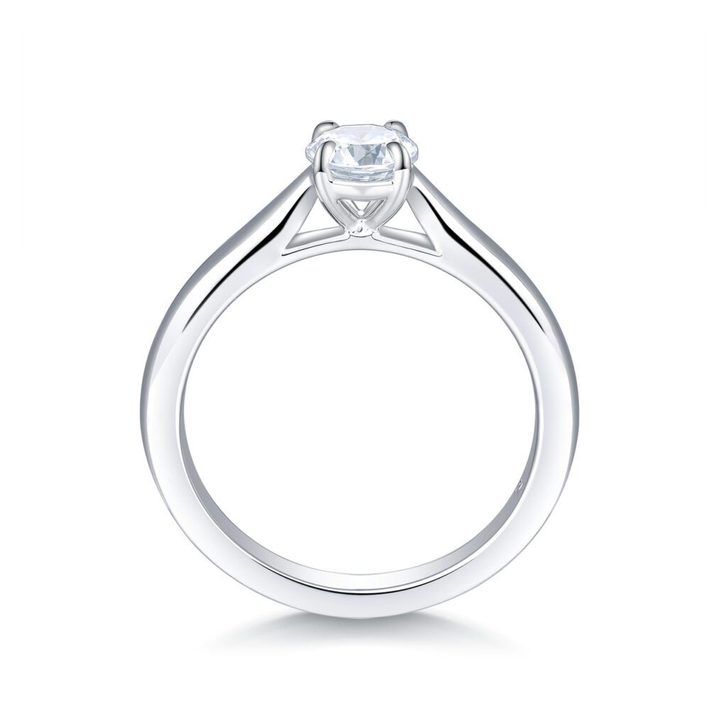 Junia – Förlovningsring i 950 Platina med diamant