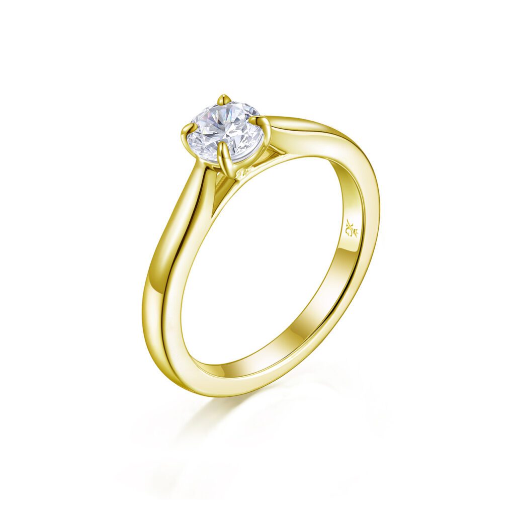 Junia – Förlovningsring i 18k Gulguld med diamant