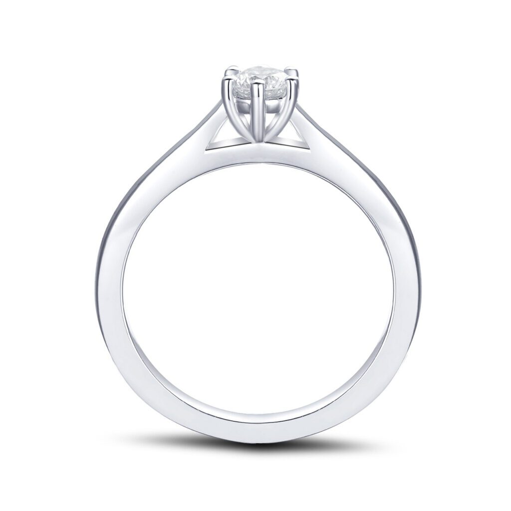 Kylie – Förlovningsring i 18k Vitguld med diamant