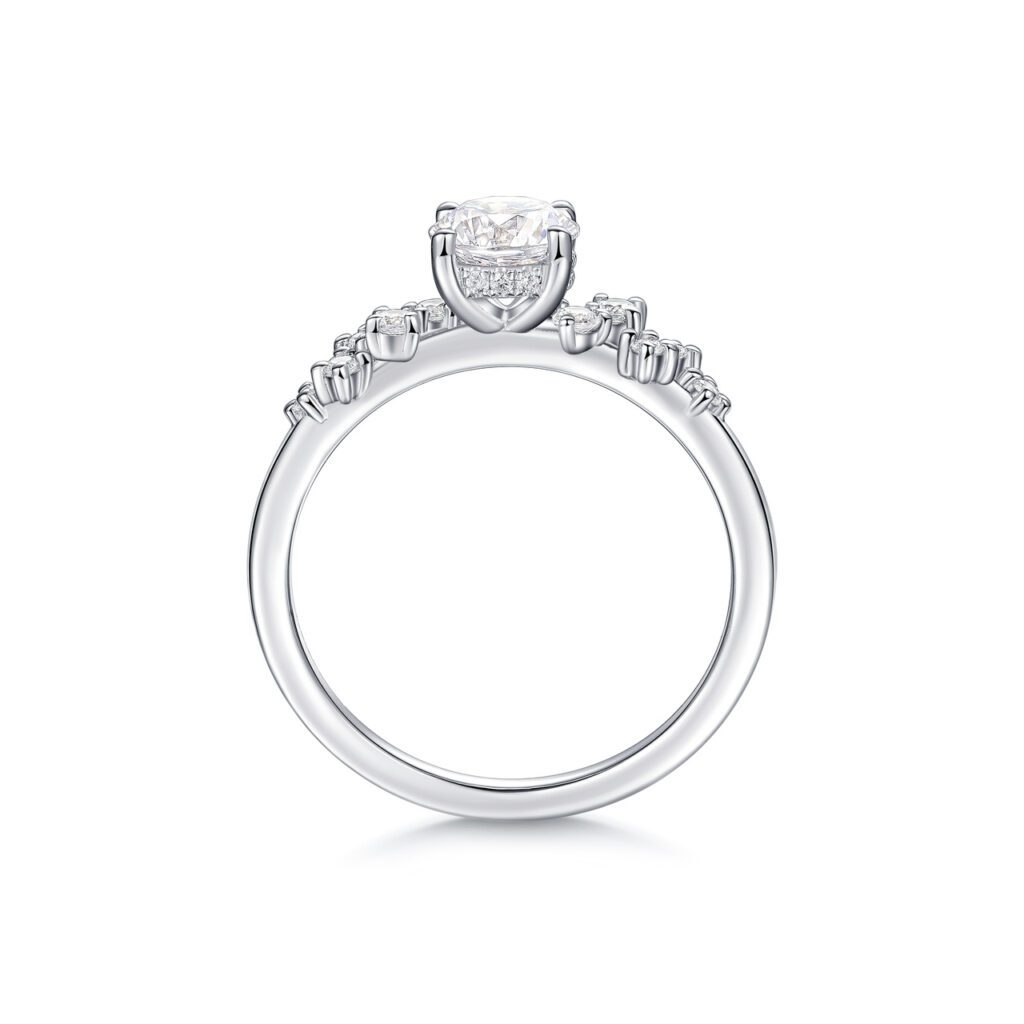 Layla – Förlovningsring i 950 Platina med diamant