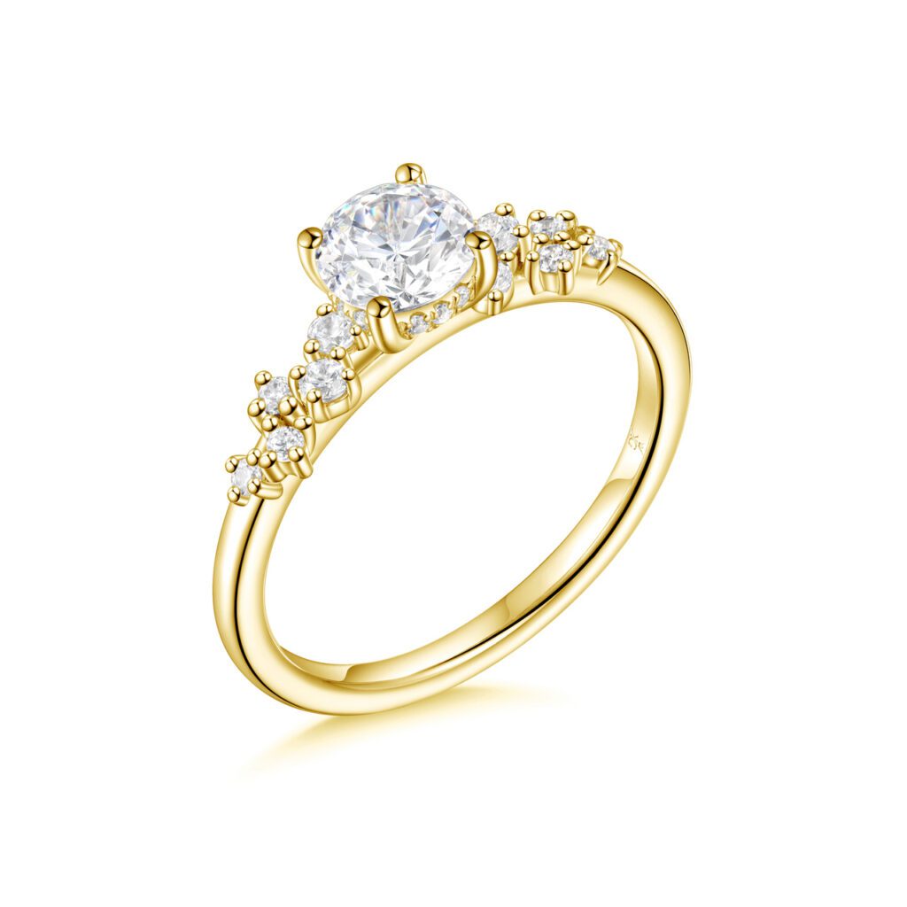 Layla – Förlovningsring i 18k Gulguld med diamant