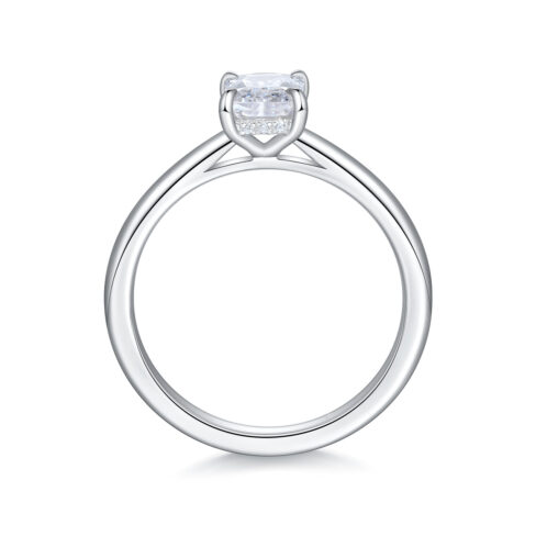 Lola – Förlovningsring i 18k Vitguld med diamant - Bild 2