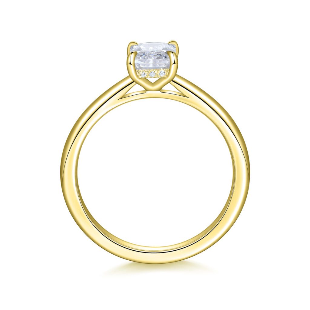 Lola – Förlovningsring i 18k Gulguld med diamant