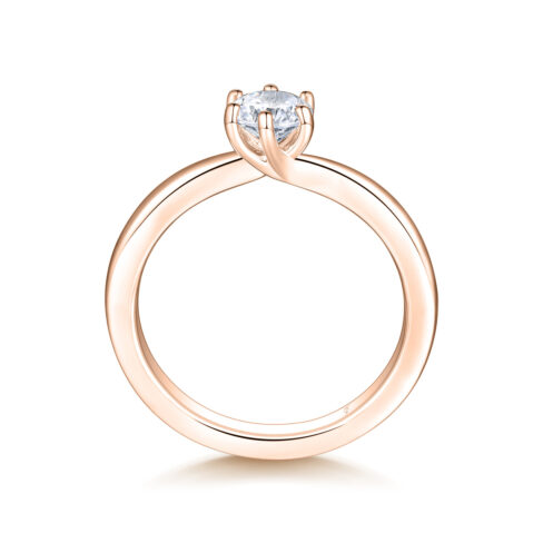 Lovelia – Förlovningsring i 18k Roséguld med diamant - Bild 2