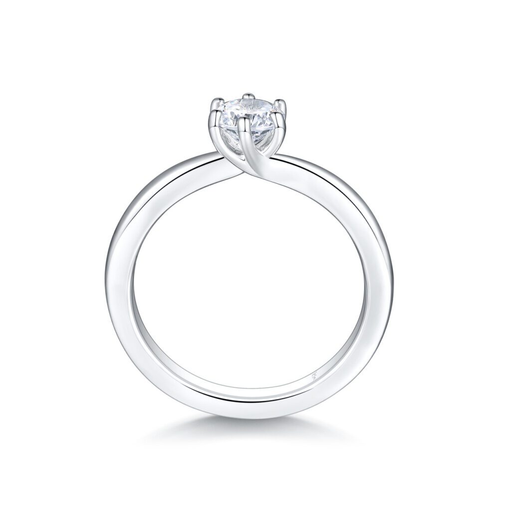 Lovelia – Förlovningsring i 950 Platina med diamant