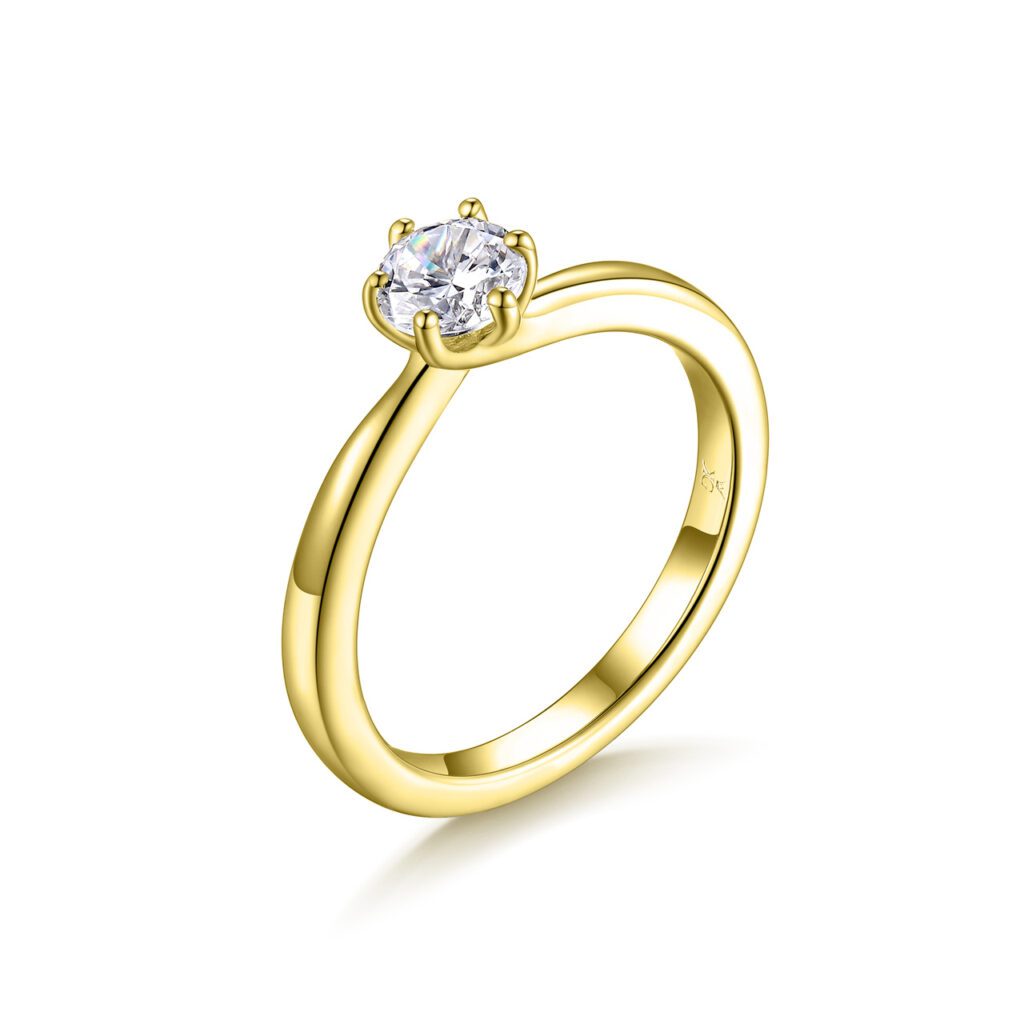 Lovelia – Förlovningsring i 18k Gulguld med diamant